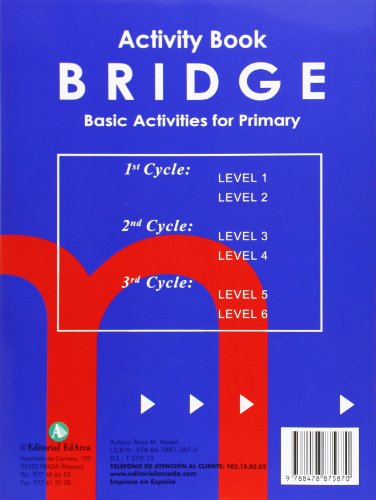 Bridge 1 ejercicios inglés para pasar a segundo. Ed. Primaria.