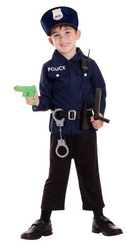 Riethmueller - Disfraz de policía para niño, talla 3-5 años (CCS00005)
