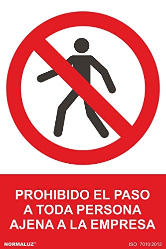 Normaluz RD41019 - Cartela PVC Prohibido El Paso