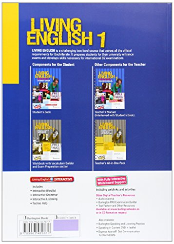 LIVING ENGLISH 1 BACH SB ED.14 Burlington Books - 9789963489879 (BACHILLERATO)