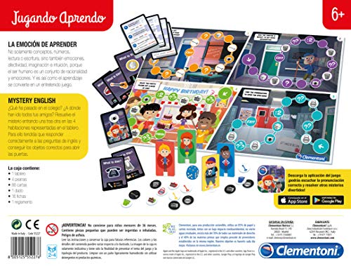 Clementoni - Mistery English - juego educativo aprender inglés a partir de 6 años, juguete en español (55227)