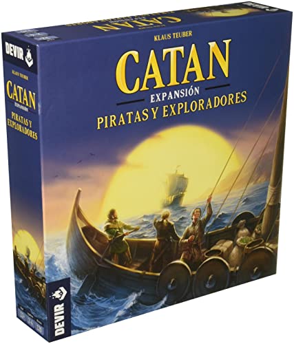 CATAN Devir - Catan: Expansión Piratas y Navegantes, Juego de Mesa, Juego de Mesa Familiar, Juego de Mesa con Amigos, Juego de Mesa 10 años (BGPIREX)