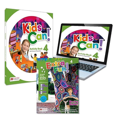 KIDS CAN! 4 Activity Book: Cuaderno de actividades impreso + acceso a la versión digital y app Navio