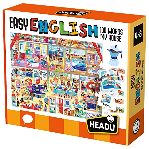 Headu- Easy English 100 Words My House Juegos educativos, Multicolor (IT23158)