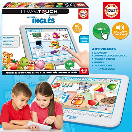 Educa - Touch Junior Aprendo Inglés Juego Educativo para Niños, Multicolor (15438)